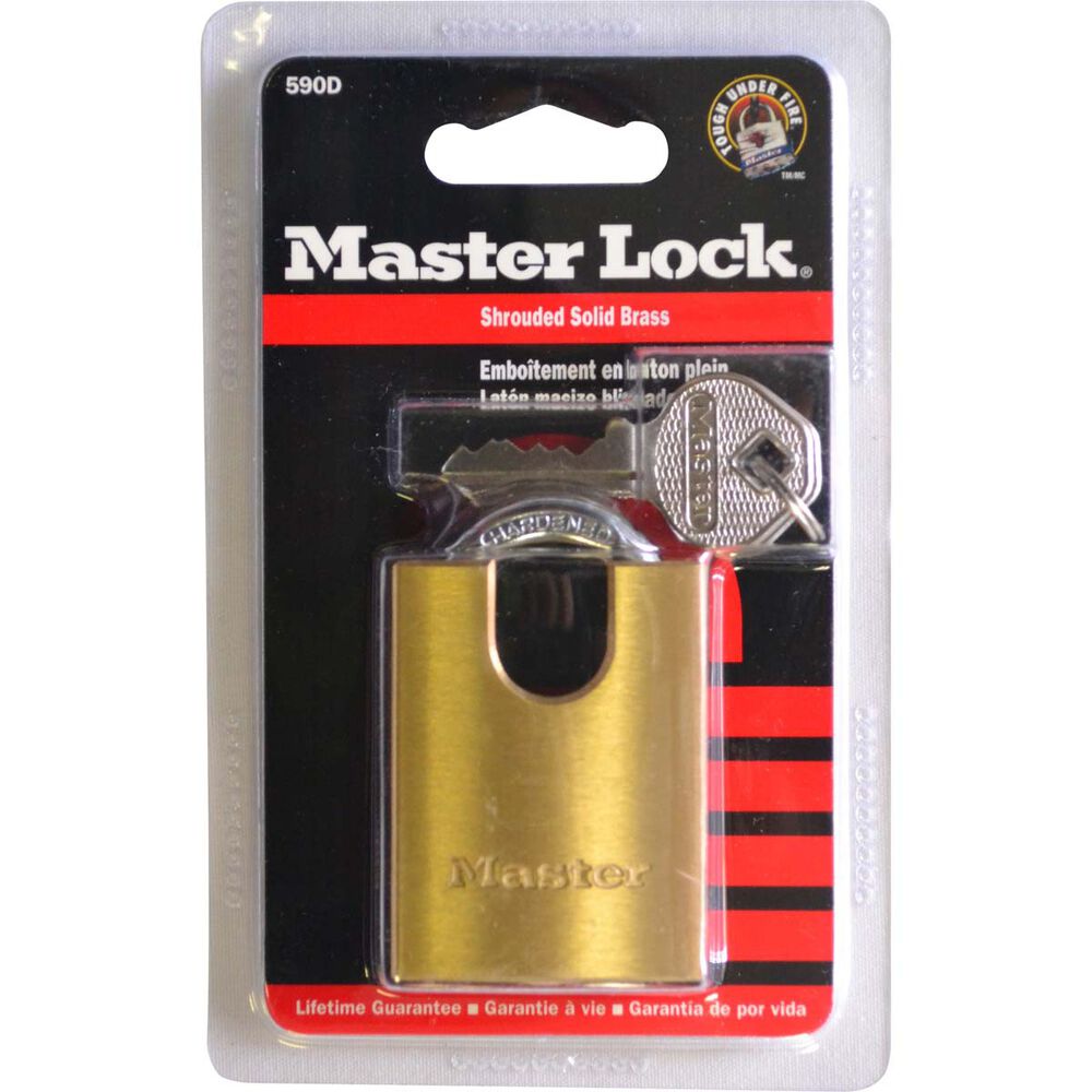 Master Lock Padlock Shrouded Brass, 40mm Supercheap Auto