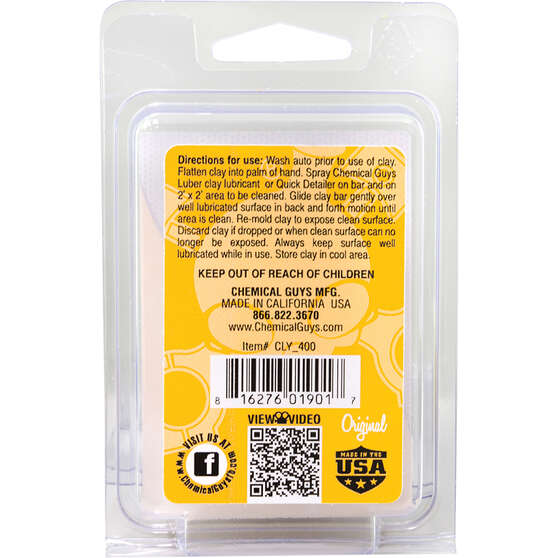 Chemical Guys OG Clay Bar Yellow 100g, , scaau_hi-res