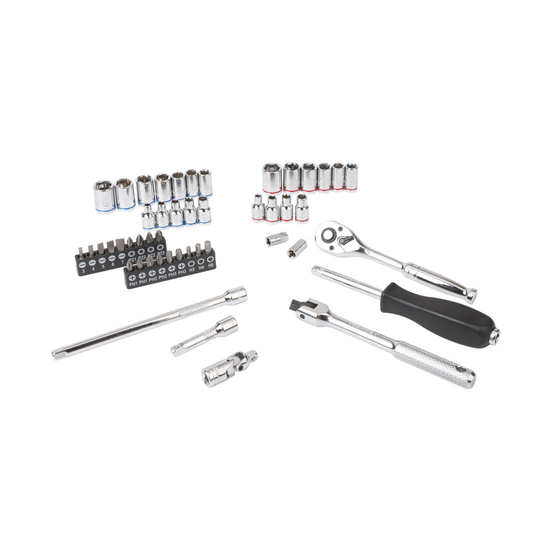 ToolPRO Socket Set 1/4" Drive Metric/SAE 48 Piece, , scaau_hi-res