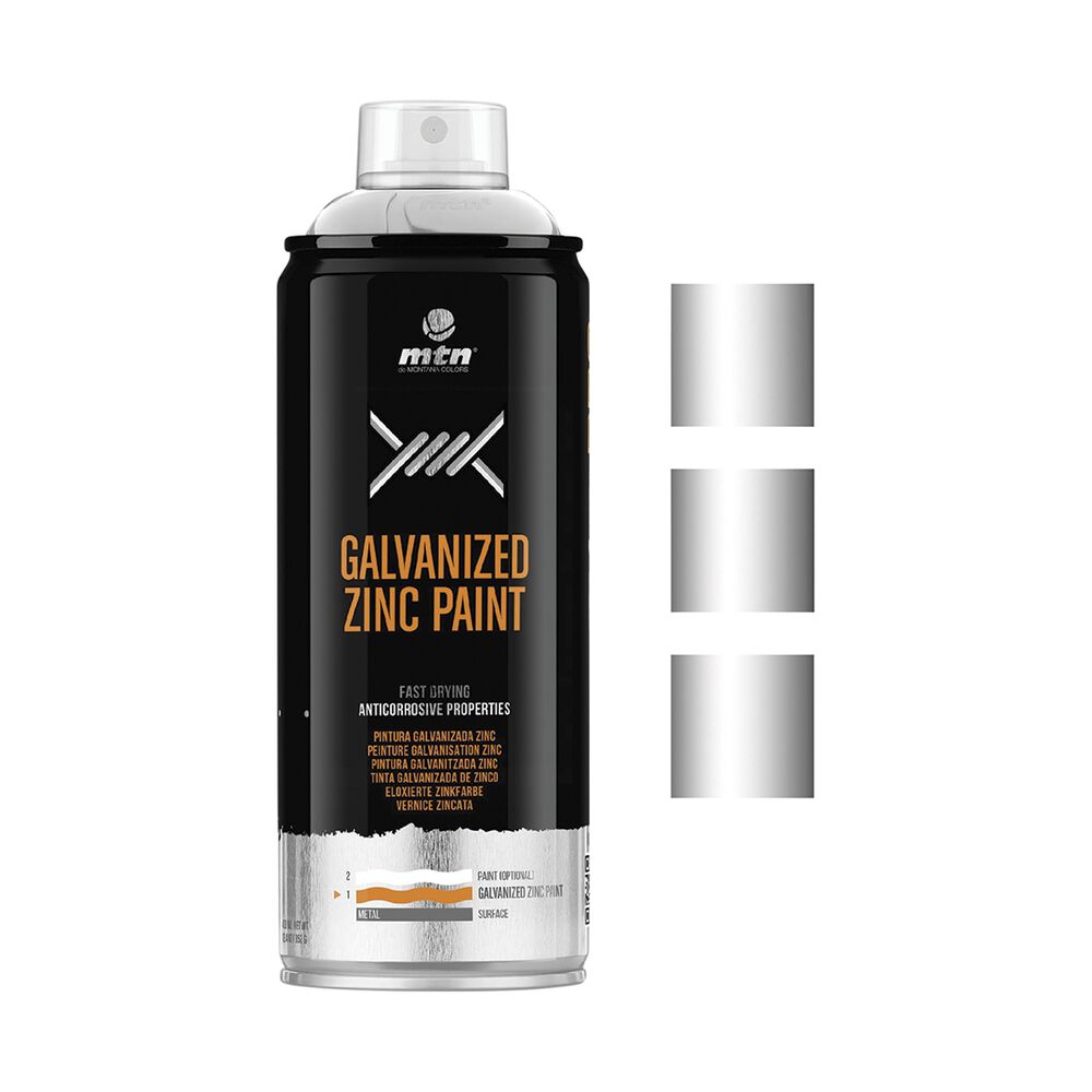 MTN Pro Galvanized Cold Zinc Spray Paint 400mL Supercheap Auto