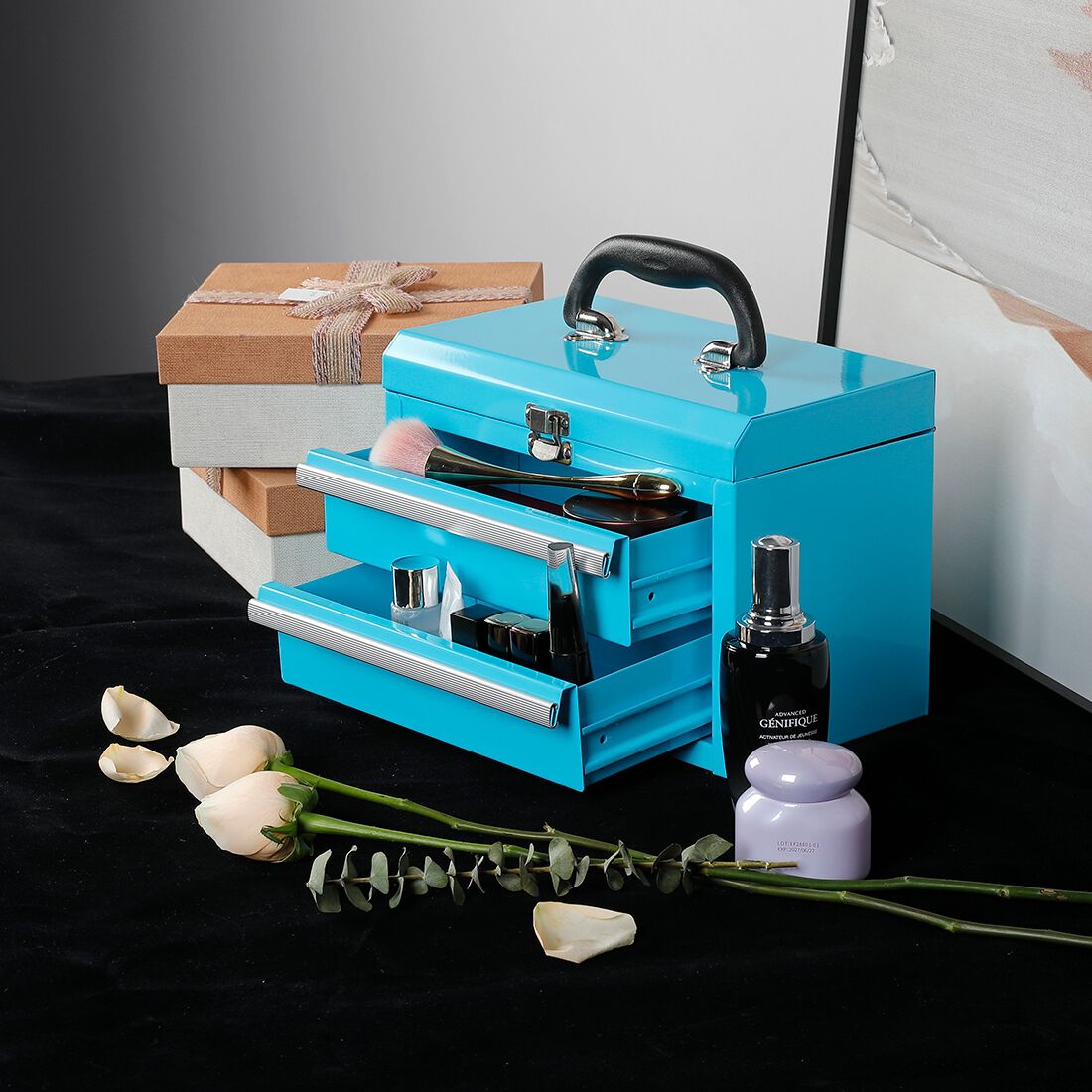 ToolPRO Sky Blue Mini Tool Chest With Handle, , scaau_hi-res