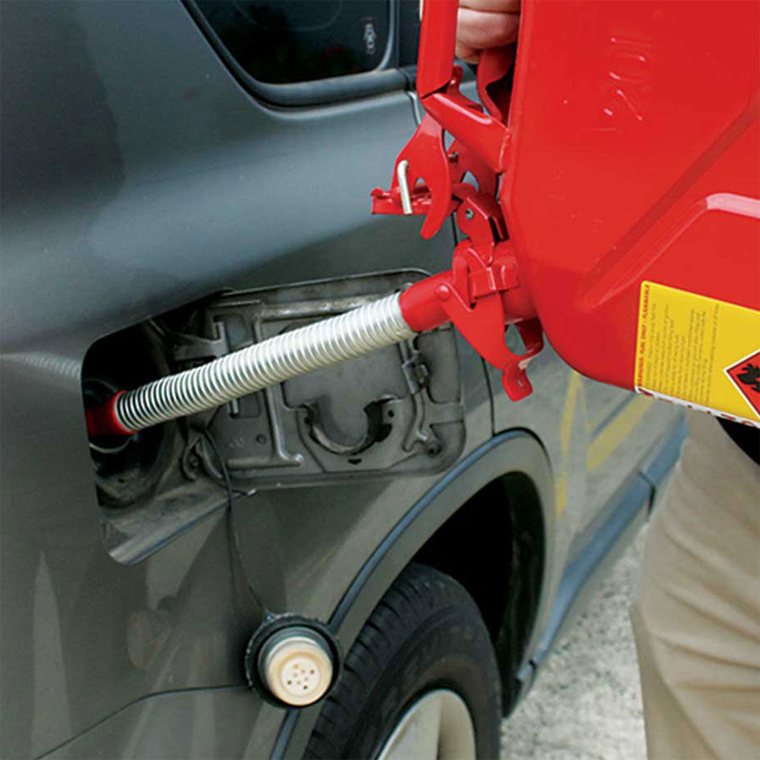 Pro Quip Metal Jerry Can Pourer Fuel, , scaau_hi-res