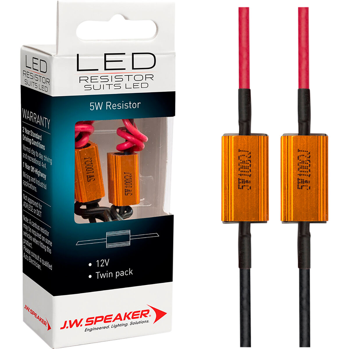 J.W. Speaker Load Resistor - LED, 12V, 5W, , scaau_hi-res