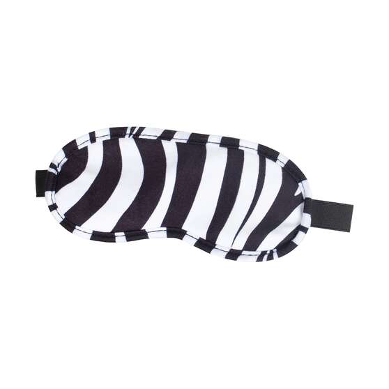 Cabin Crew Neck Pillow and Eye Mask - Black/White/Lilac, , scaau_hi-res