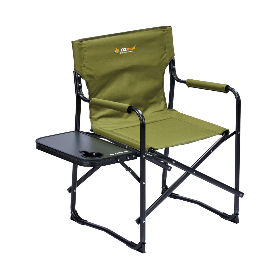 Oztrail Directors Classic with Side Table Chair, , scaau_hi-res