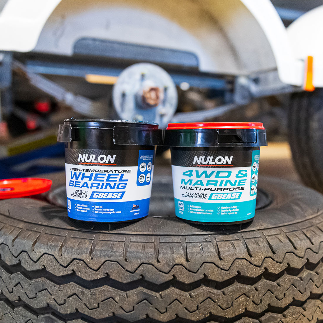 Nulon Grease Tub Wheel Bearing Hi Temp 500g, , scaau_hi-res