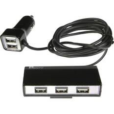 Aerpro USB Car Charge 5 Way - 12V / 24V, , scaau_hi-res