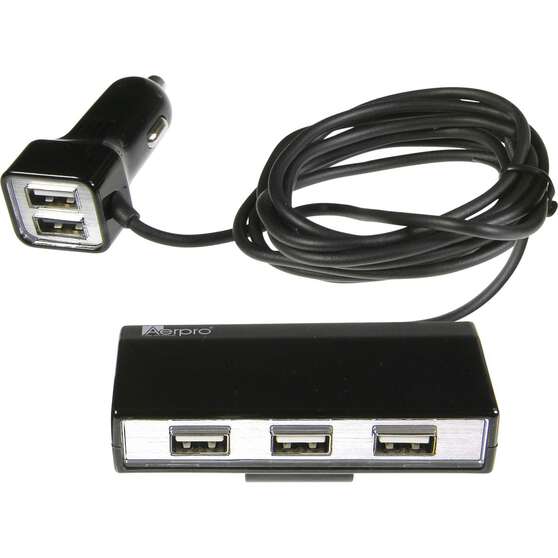 Aerpro USB Car Charge 5 Way - 12V / 24V, , scaau_hi-res