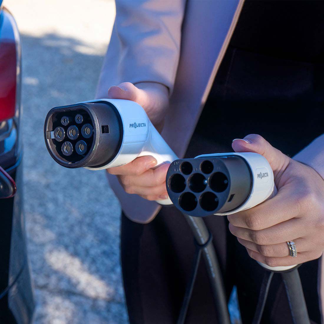 Projecta Electric Vehicle Charging Cable 1-Phase Type 2 Inlet To Type 2 Outlet, , scaau_hi-res