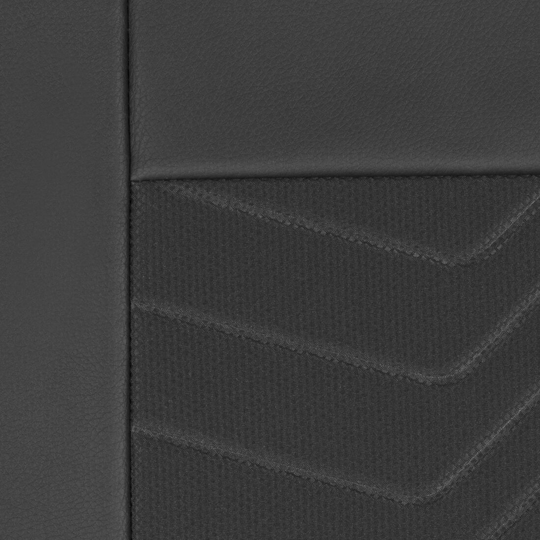 SCA Jacquard & Leather Look Seat Covers Black, Rear, Airbag Compatible, Size 30A, , scaau_hi-res