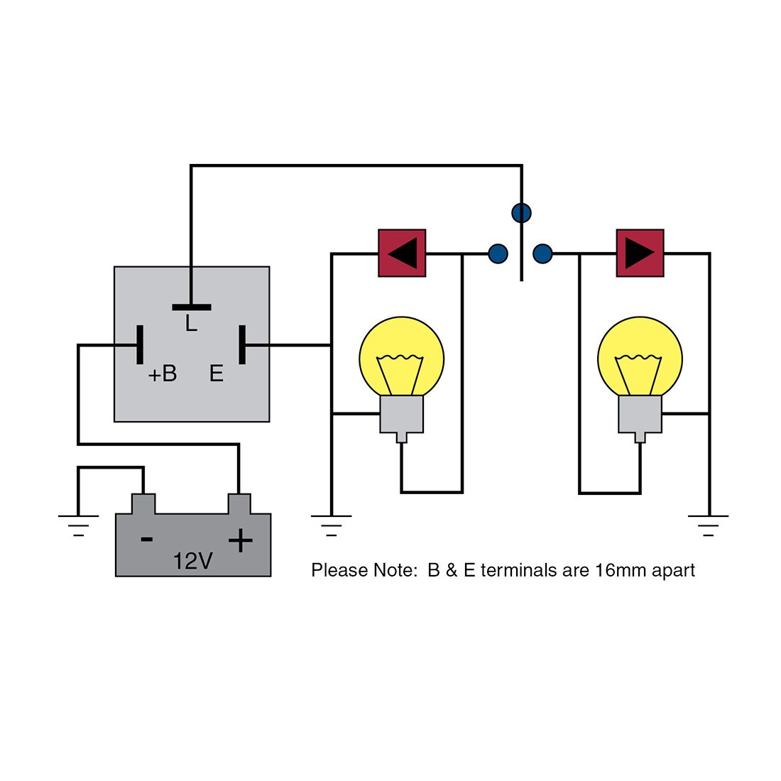 Tridon Flasher - 12V 3 Pin, Load Sensitive - EP34PAC, , scaau_hi-res