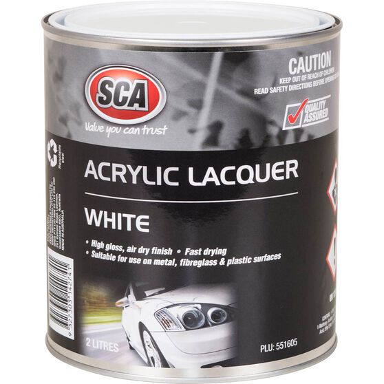SCA Acrylic Paint, White - 2 Litre, , scaau_hi-res