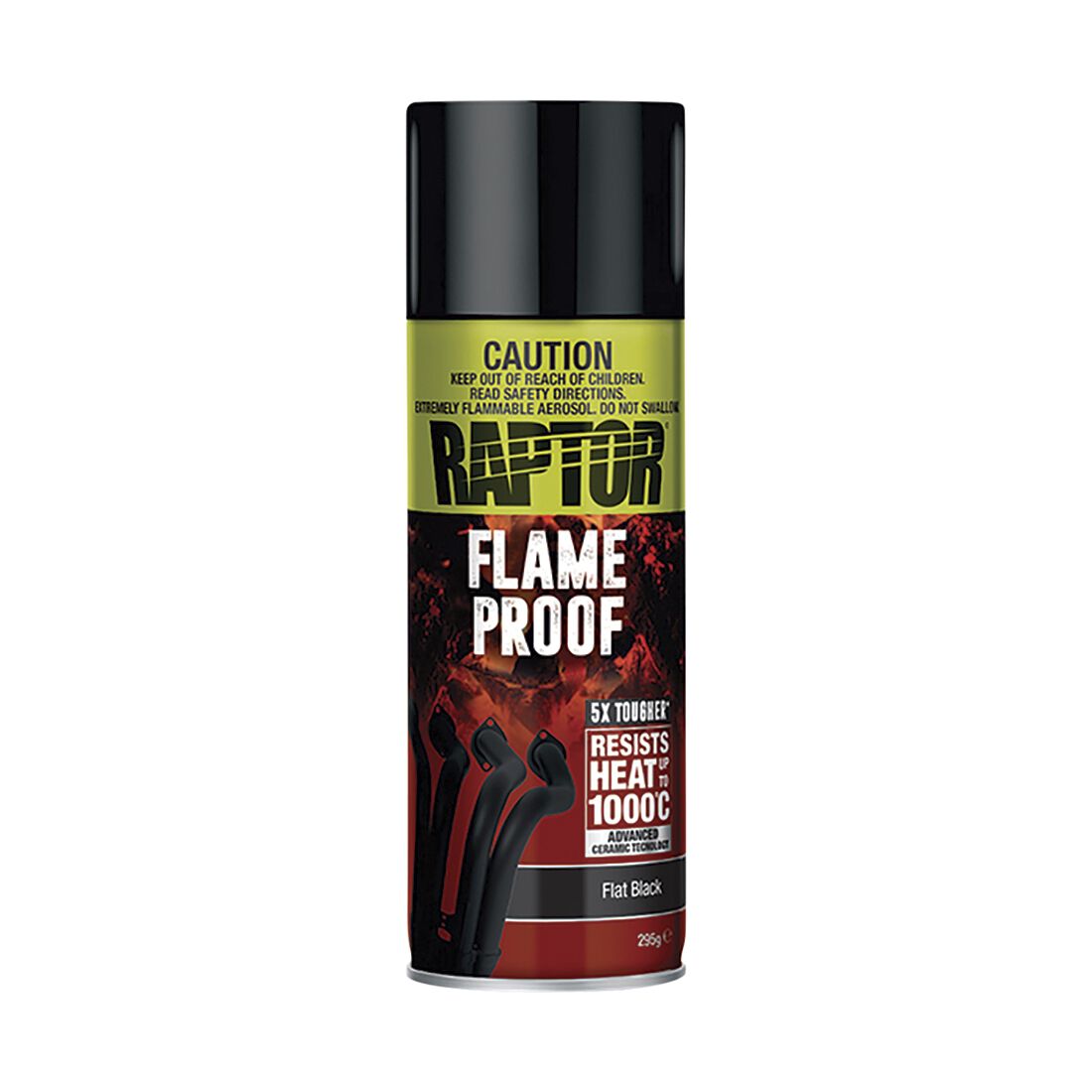 Raptor Flameproof Paint Flat Black, , scaau_hi-res