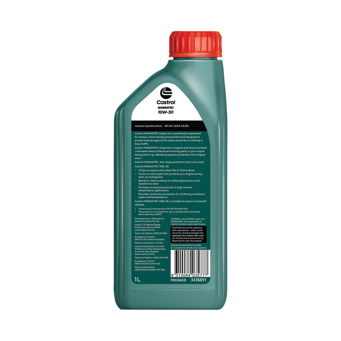 Castrol MAGNATEC Engine Oil, 10W-30, 1 Litre, , scaau_hi-res