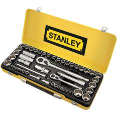 Stanley Socket Set 1/4" & 1/2" Drive Metric/SAE 50 Piece, , scaau_hi-res