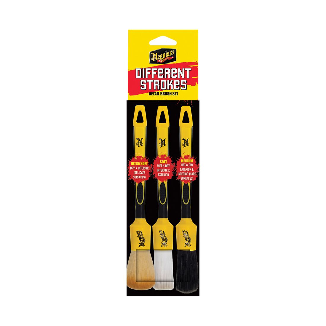 Meguiar's Different Strokes Detail Brush Set 3PK, , scaau_hi-res