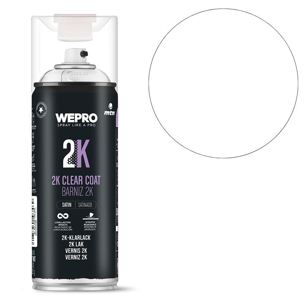 MTN WEPRO 2K Clear Coat Satin 400mL, , scaau_hi-res