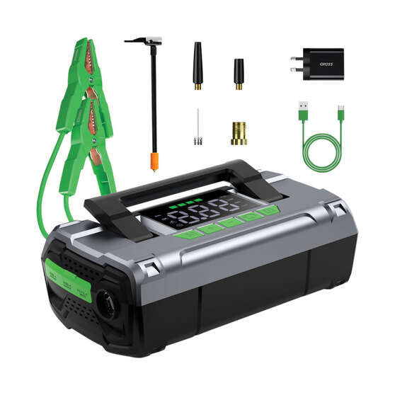CAROSS T14 12V 2000A Smart Lithium Jump Starter With Built-in Air Compressor & 3 Mode LED Worklight, , scaau_hi-res