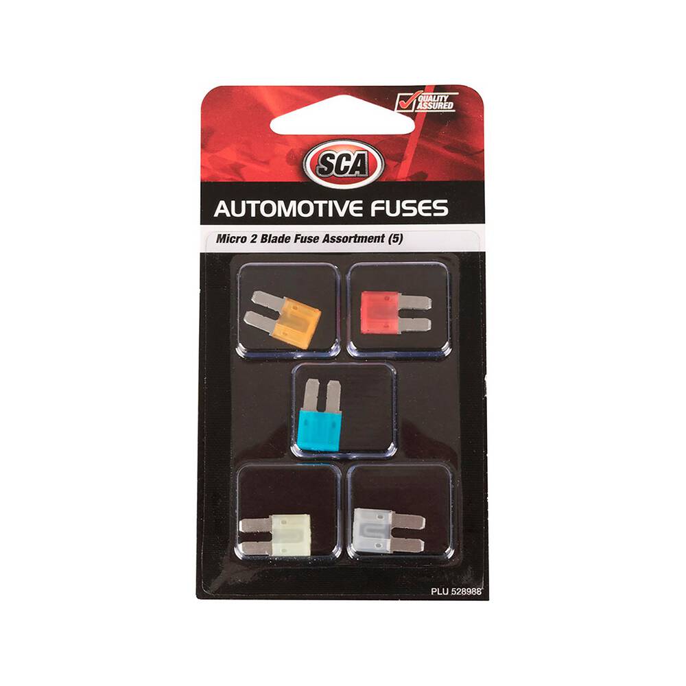 Sm Fuses SCA Automotive Fuses - Micro 2 Blade, Assorted, 5 Pack | Supercheap Auto
