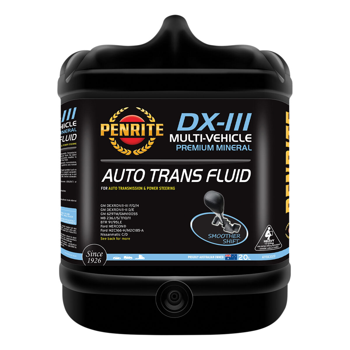 Penrite ATF DX-III Automatic Transmission Fluid 20 Litre, , scaau_hi-res