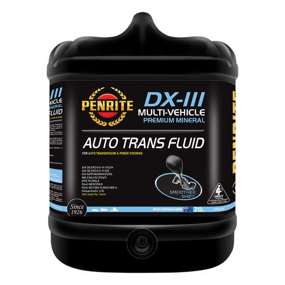 Penrite ATF DX-III Automatic Transmission Fluid 20 Litre, , scaau_hi-res