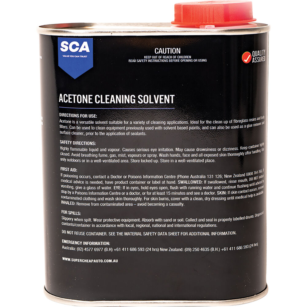 SCA Acetone 1 Litre Supercheap Auto