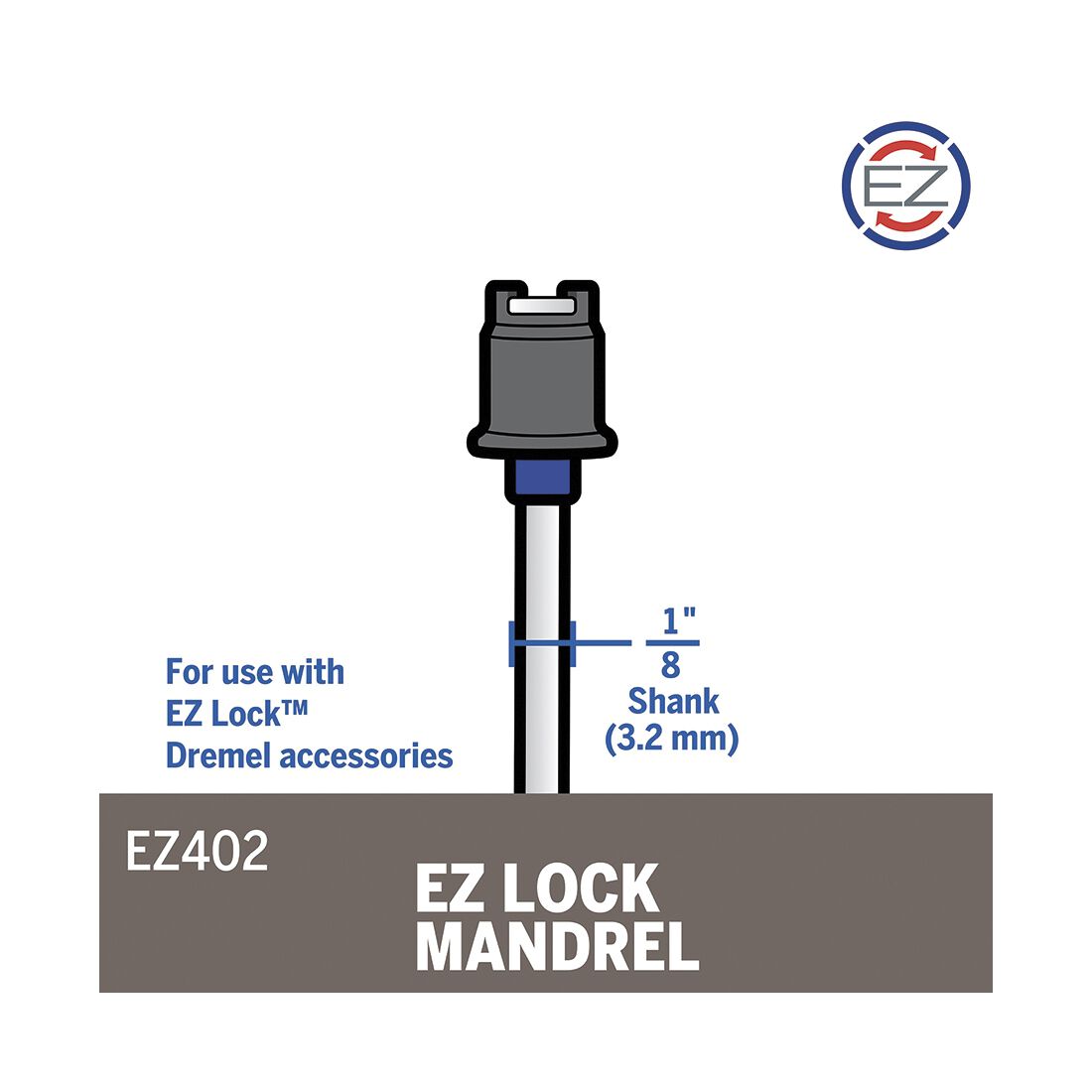 Dremel Ez Lock Mandrel 3.2mm, , scaau_hi-res