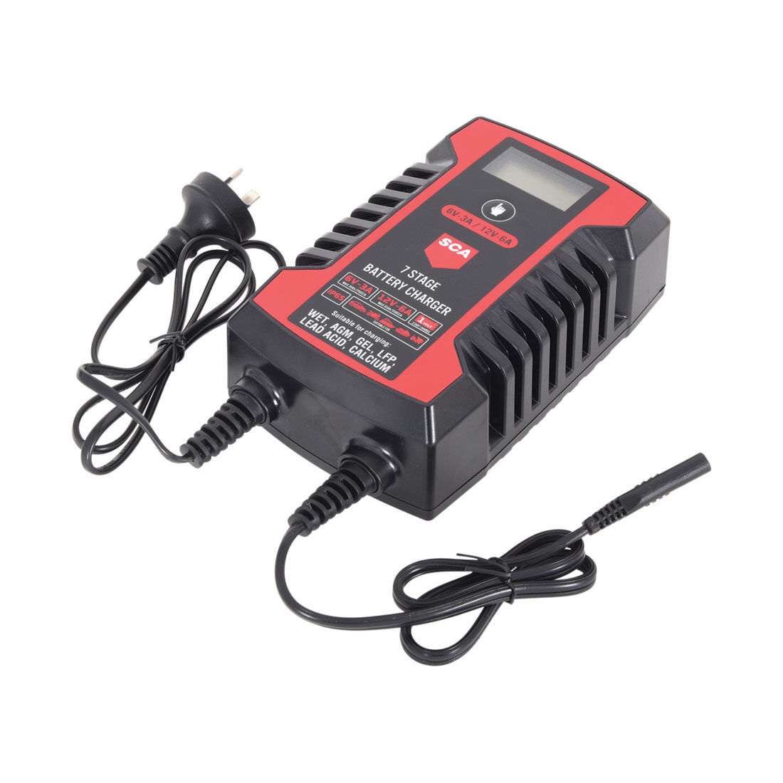 SCA 6 12V 3 6 Amp Battery Charger Supercheap Auto