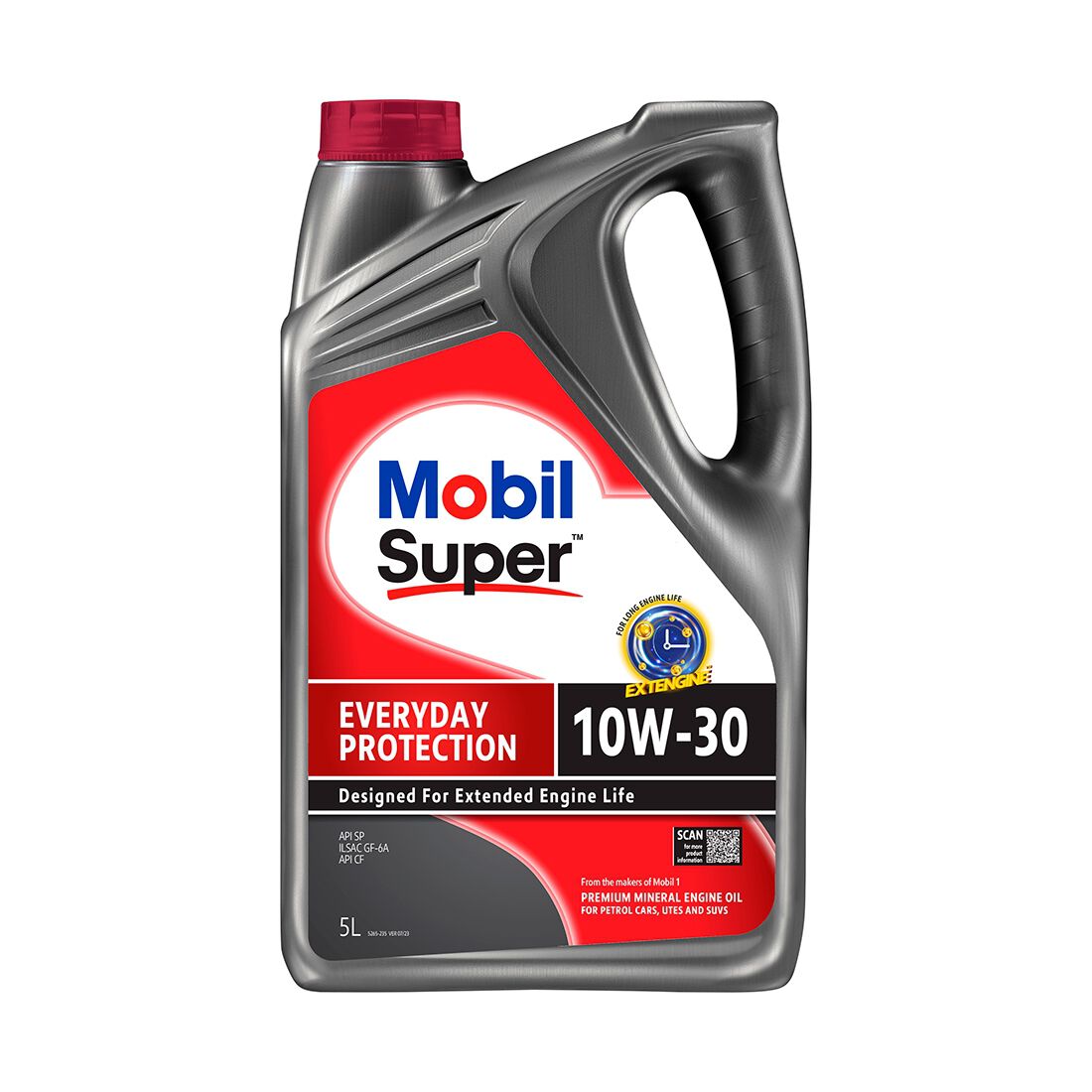 Mobil Super Everyday Protection Engine Oil - 10W-30, 5 Litre, , scaau_hi-res