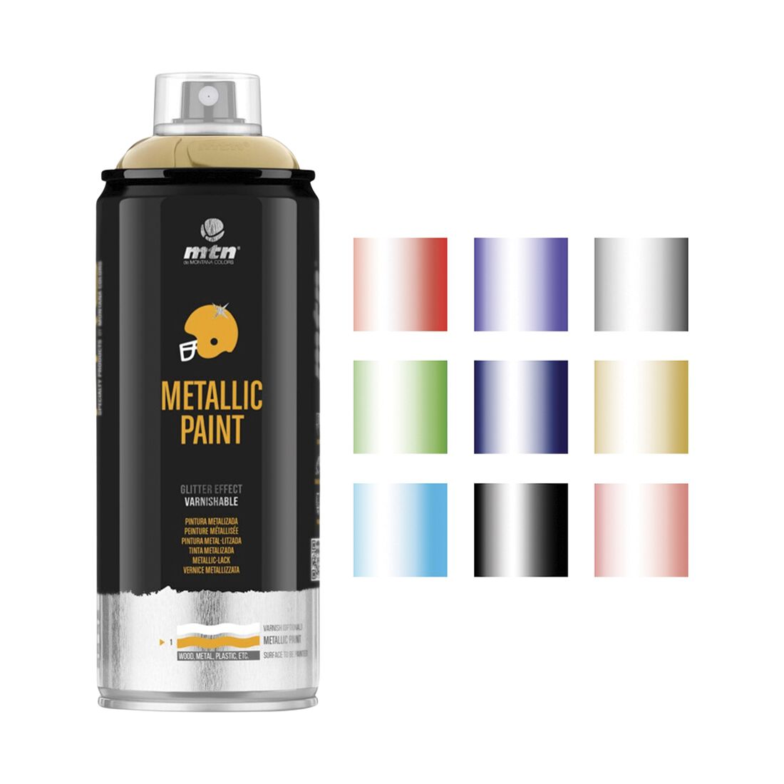 MTN Pro Metallic Gold Spray Paint 400mL, , scaau_hi-res