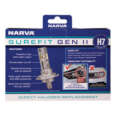 Narva Surefit Projector Style LED Headlight Globes H7 12/24v, , scaau_hi-res