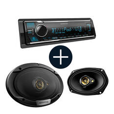 Kenwood Single DIN Bluetooth Head Unit Set, , scaau_hi-res