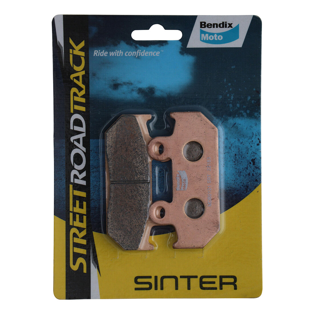 Bendix Street Road Track Motorcycle Disc Brake Pads - MDB0121-SRT, , scaau_hi-res