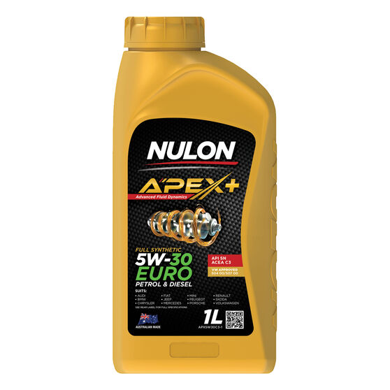 Nulon Apex+ 5W-30 Euro Petrol & Diesel 1 Litre, , scaau_hi-res