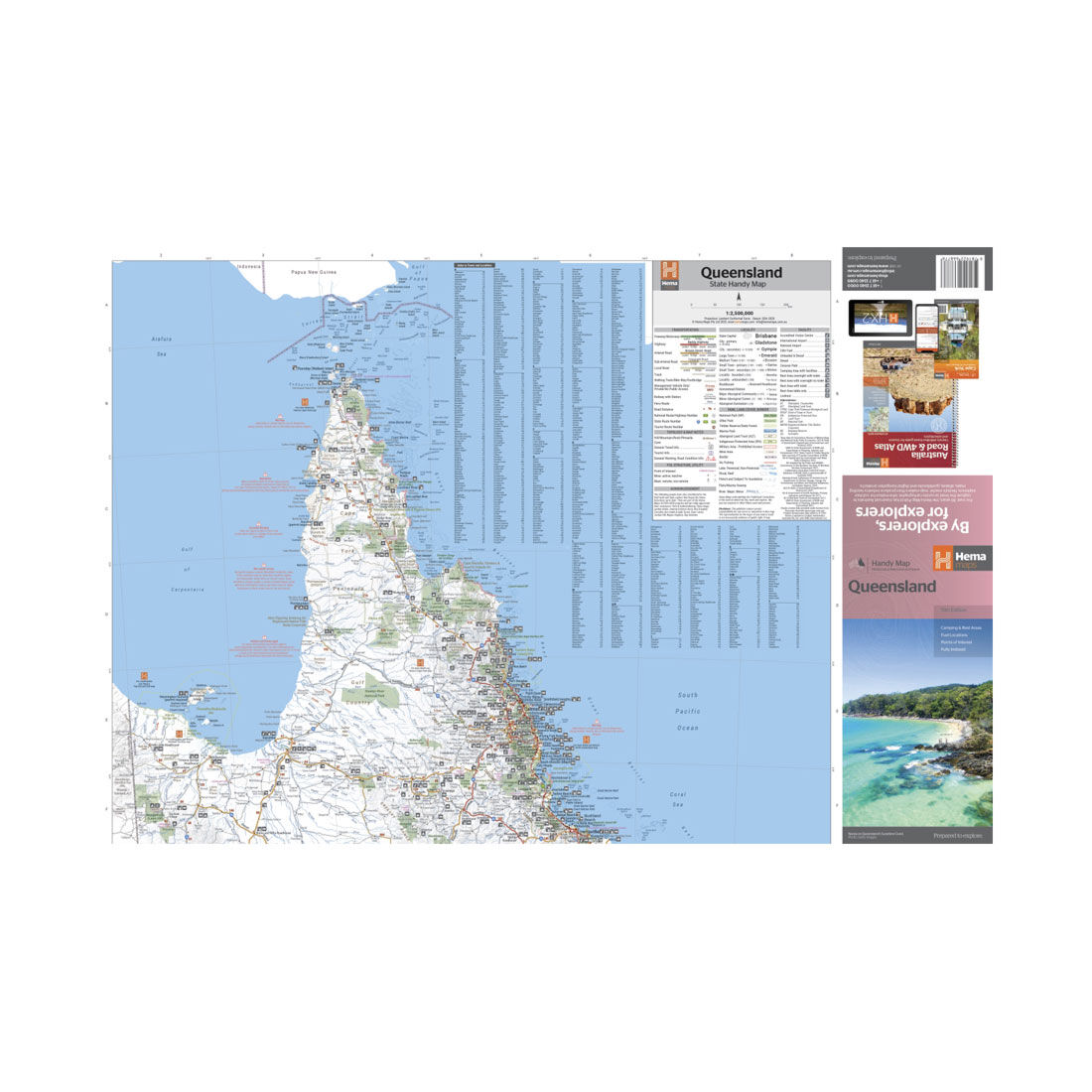 HEMA Queensland Handy Map - 15th Edition, , scaau_hi-res