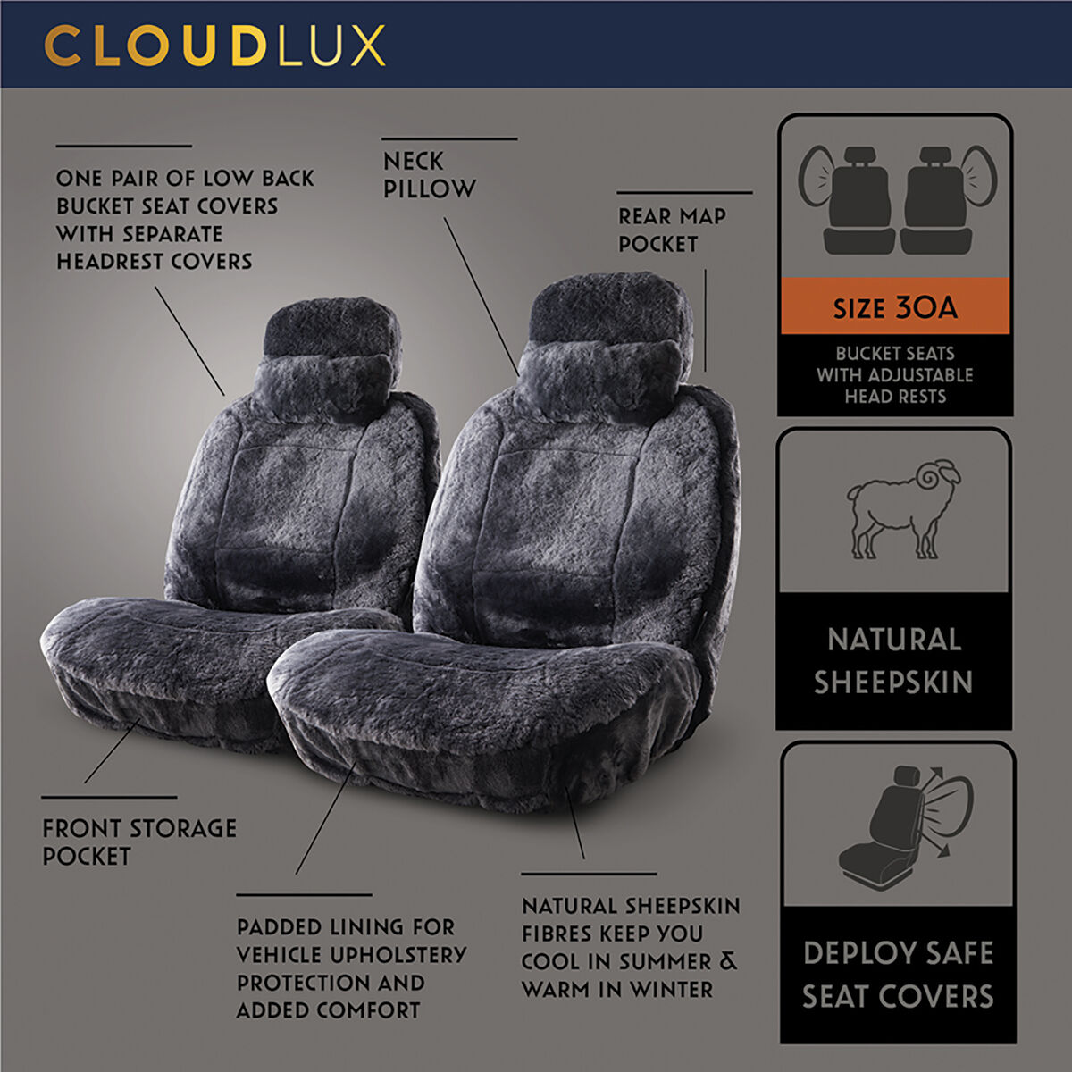 Sheepskin seat online covers supercheap