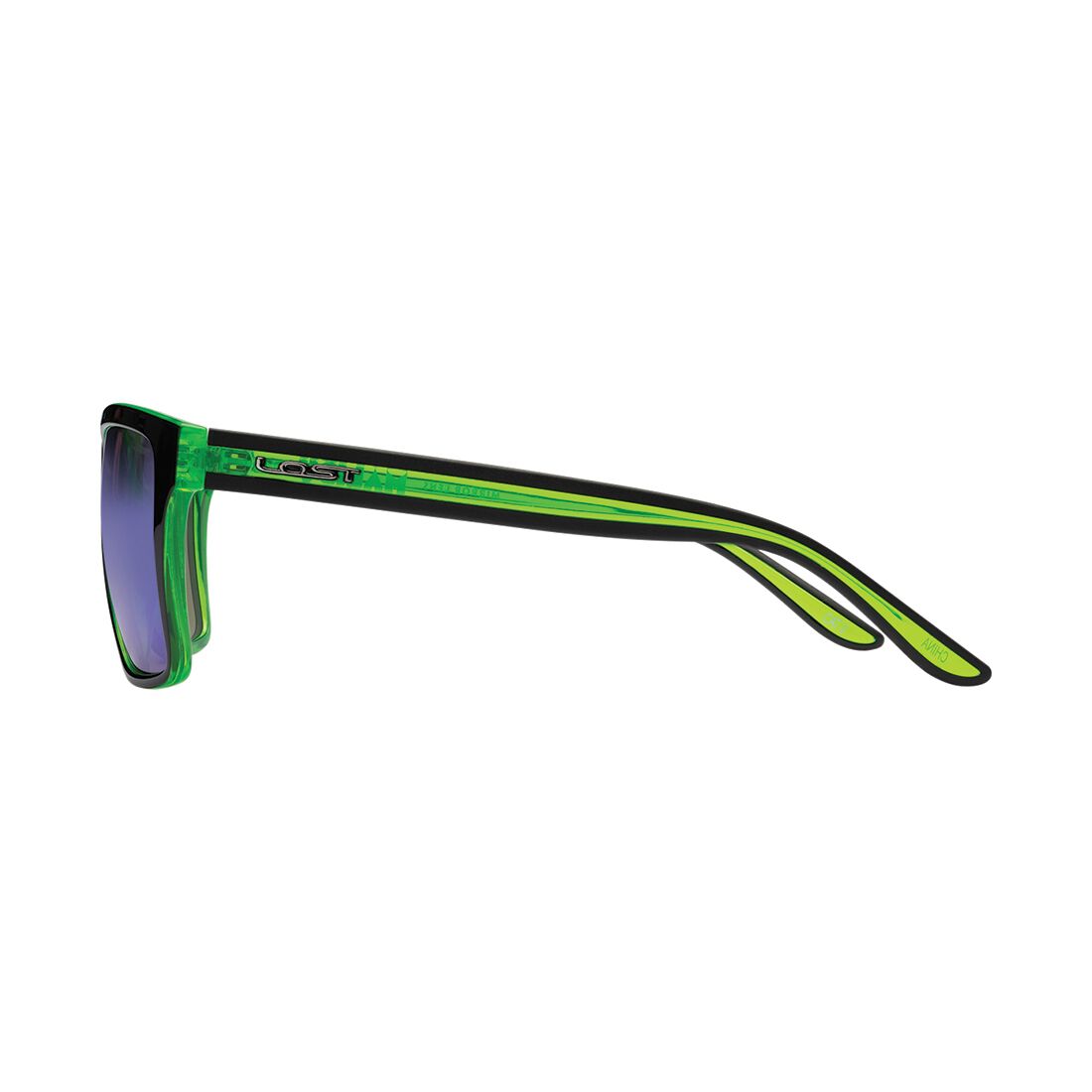 Lost Malibu Mirror Sunglasses Black/Green, , scaau_hi-res