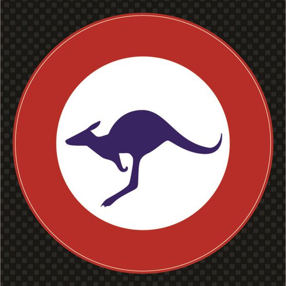 Sticker Kangaroo Badge, Vinyl, , scaau_hi-res