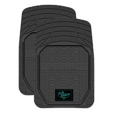 R.M.Williams PVC Car Floor Mats - Front Pair, Black/Aqua, , scaau_hi-res
