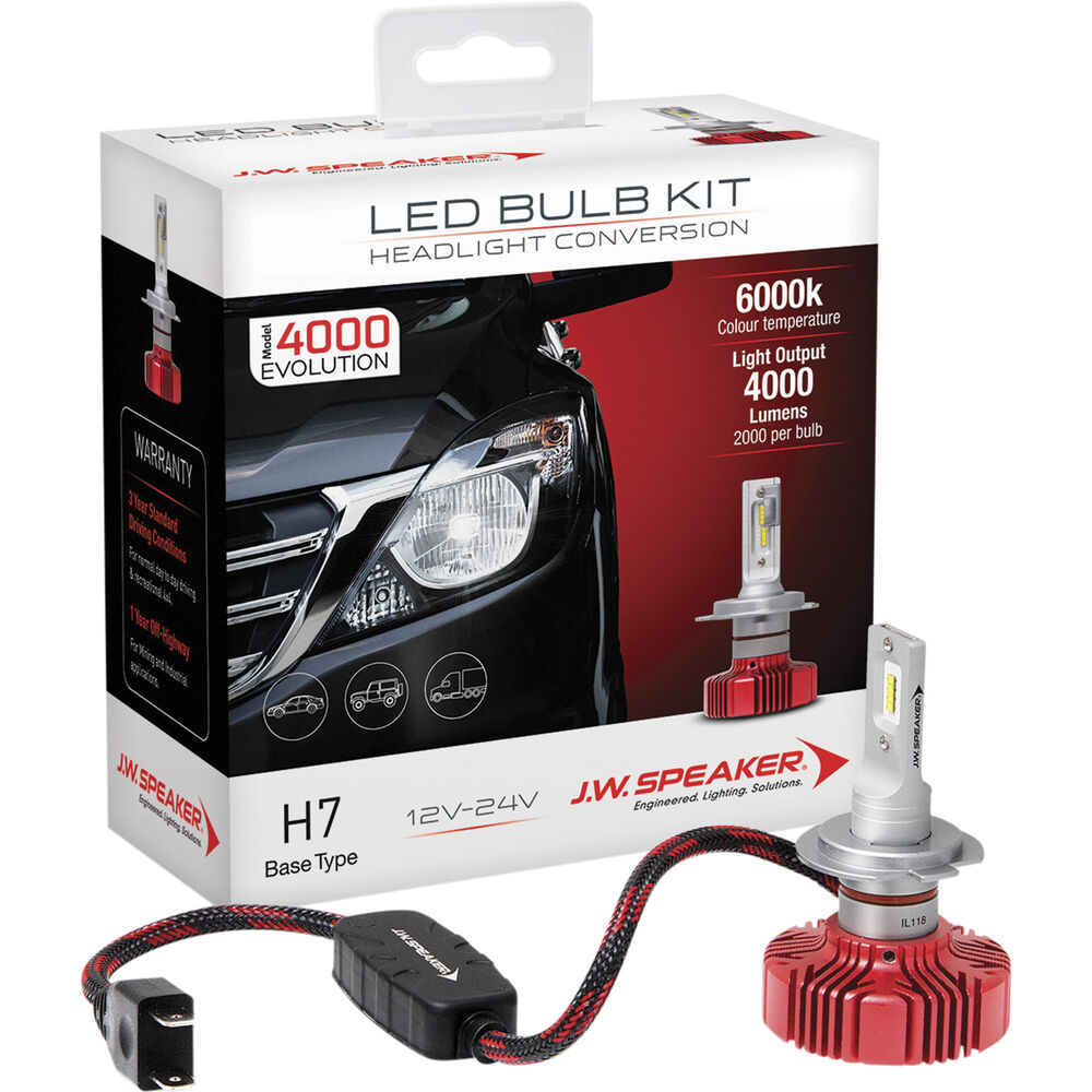 J.W. Speaker Headlight Conversion Kit LED H7 Supercheap Auto
