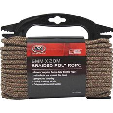 SCA 16 Strand Braided Poly Rope - 6mm X 20m, , scaau_hi-res