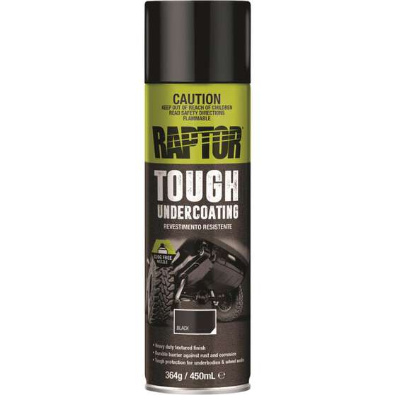 Raptor Tough Underbody Coating, Black - 450mL, , scaau_hi-res