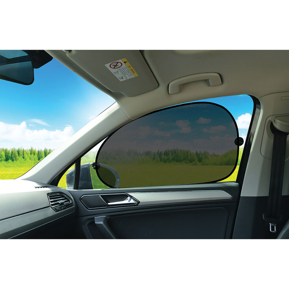 SCA Window Shade Side, Contour, Black 38x65cm, Pair Supercheap Auto