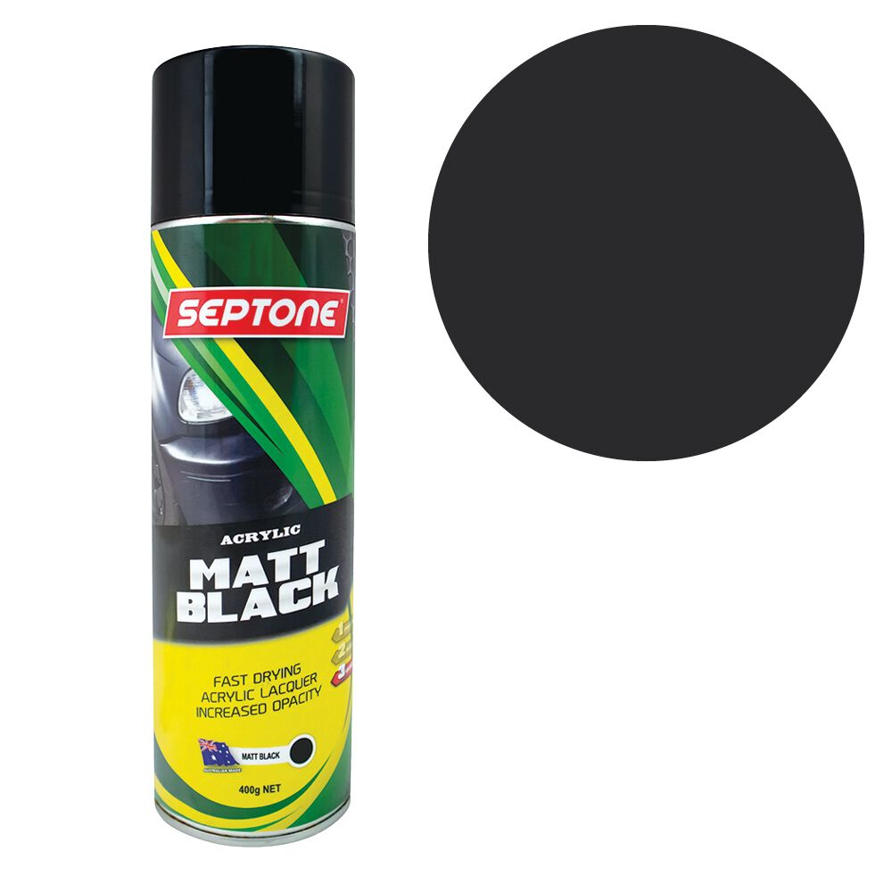 Septone&reg; Acrylic Paint, Matt Black - 400g, , scaau_hi-res