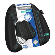 Skechers Air Cooled Memory Foam Lumbar Cushion Black/Aqua, , scaau_hi-res