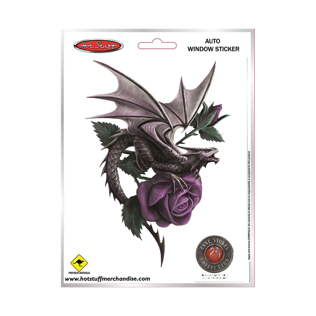 Sticker Dragon Rose, Vinyl, , scaau_hi-res