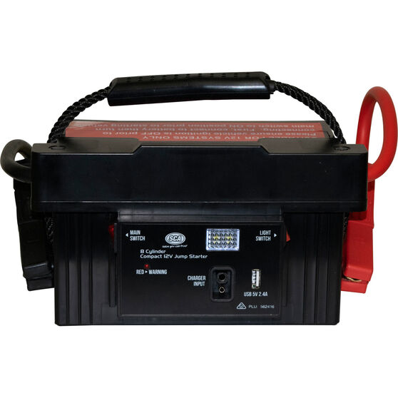 SCA 12V 1700 Amp 8 Cylinder Compact Jump Starter Supercheap Auto