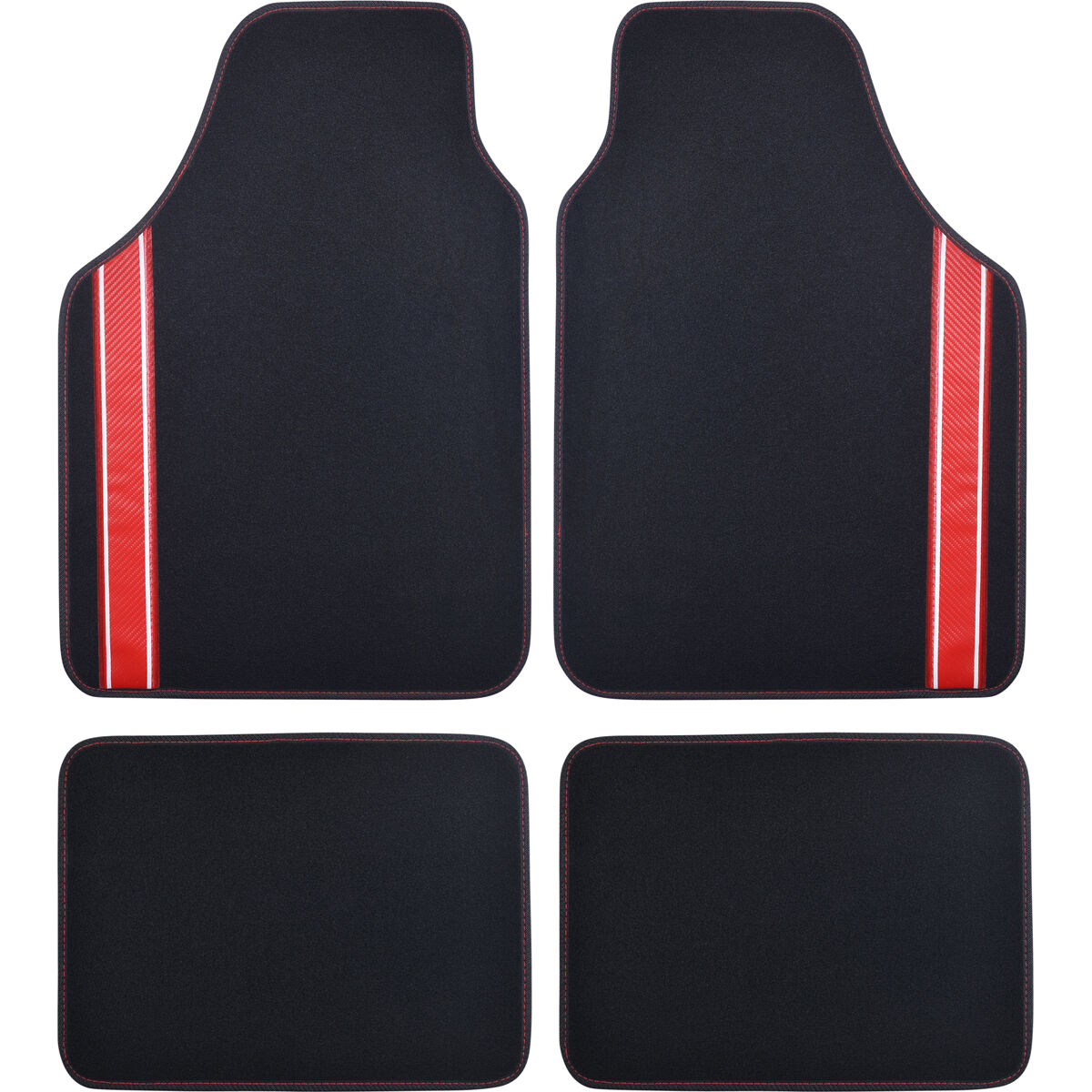 Red and black rubber sale car floor mats