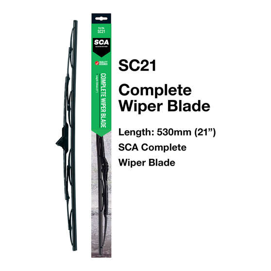 SCA Standard Wiper Blade 530mm (21") Single - SC21, , scaau_hi-res