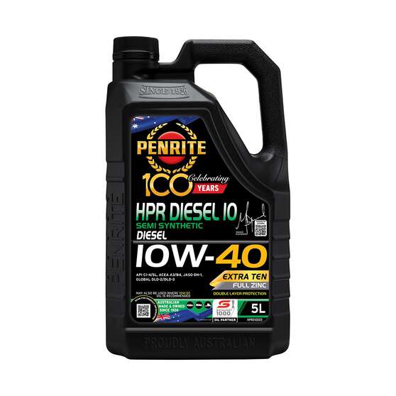 Penrite HPR Diesel 10 Engine Oil - 10W-40, 5 Litre, , scaau_hi-res